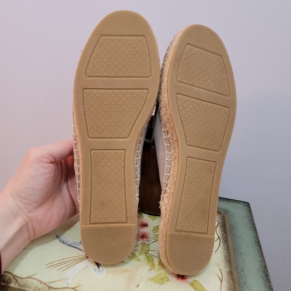Tory Burch Light Tan Suede Espardrille Mule Size 7 - Picture 6 of 8